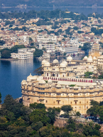 View of City Palace. Udaipur, Rajasthan, India